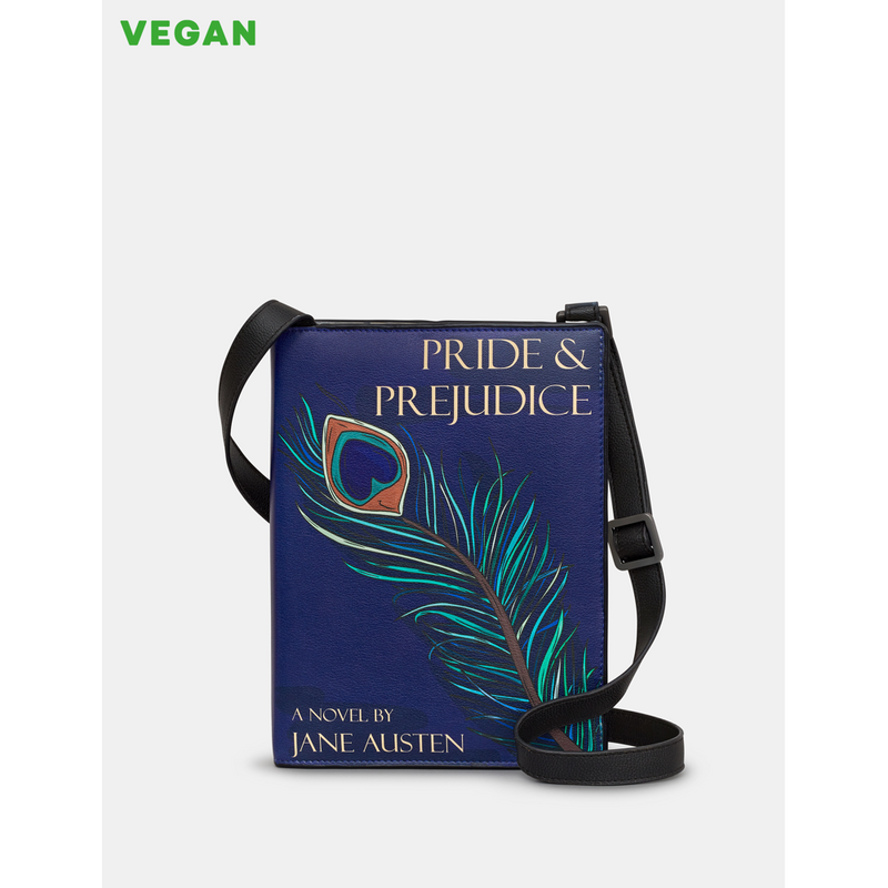 Yoshi Pride And Prejudice Vegan Blue Leather Cross Body Book Bag