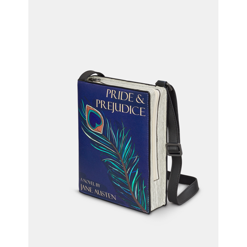 Yoshi Pride And Prejudice Vegan Blue Leather Cross Body Book Bag