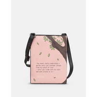 Yoshi To Kill A Mockingbird Vegan Pink Leather Cross Body Book Bag