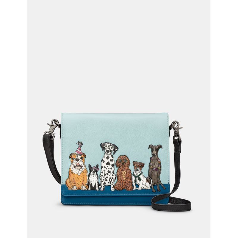 Yoshi Party Dogs Triple Gusset Flap Over Bag