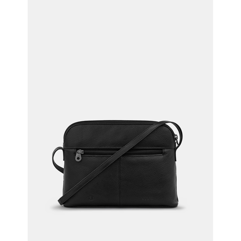 Yoshi On Safari Black Leather Cross Body Bag