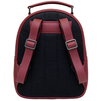 Yoshi Cherry Red Bookworm Leather Backpack