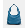 Yoshi Meehan Petrol Blue Leather Shoulder Bag