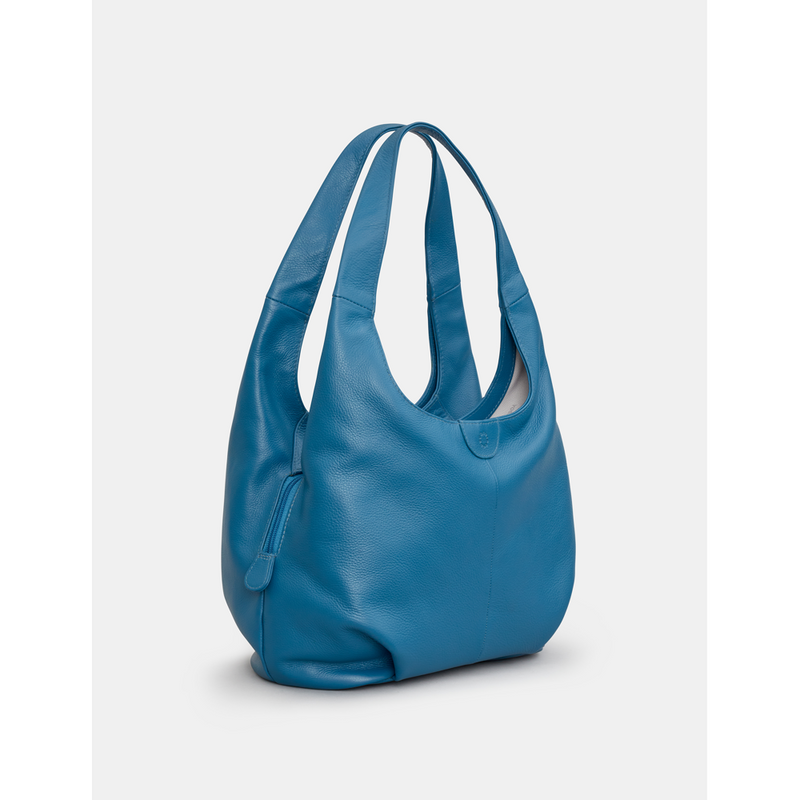 Yoshi Meehan Petrol Blue Leather Shoulder Bag