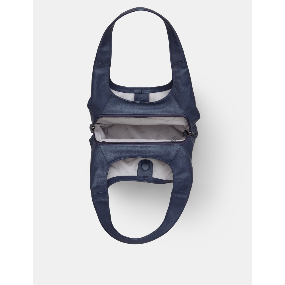 Yoshi Meehan Navy Leather Shoulder Bag