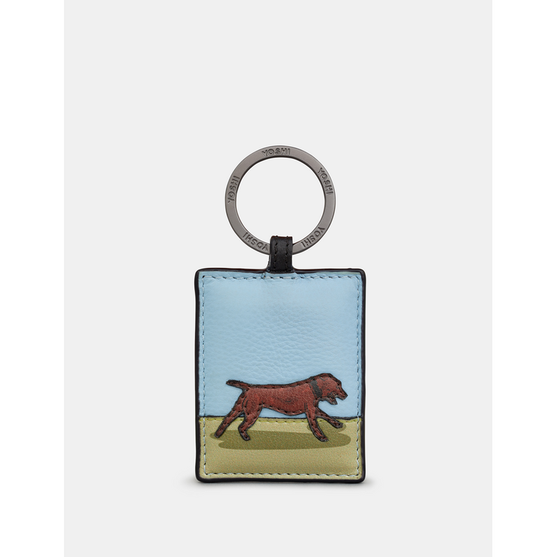 Yoshi Dog Walk Staffordshire Bull Terrier Leather Keyring