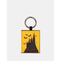 Yoshi Dracula Book Cover Vegan Yellow Leather Keyring