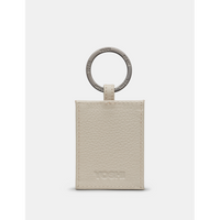 Yoshi Jane Austen Bookworm Library Warm Grey Leather Keyring