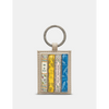 Yoshi Jane Austen Bookworm Library Warm Grey Leather Keyring