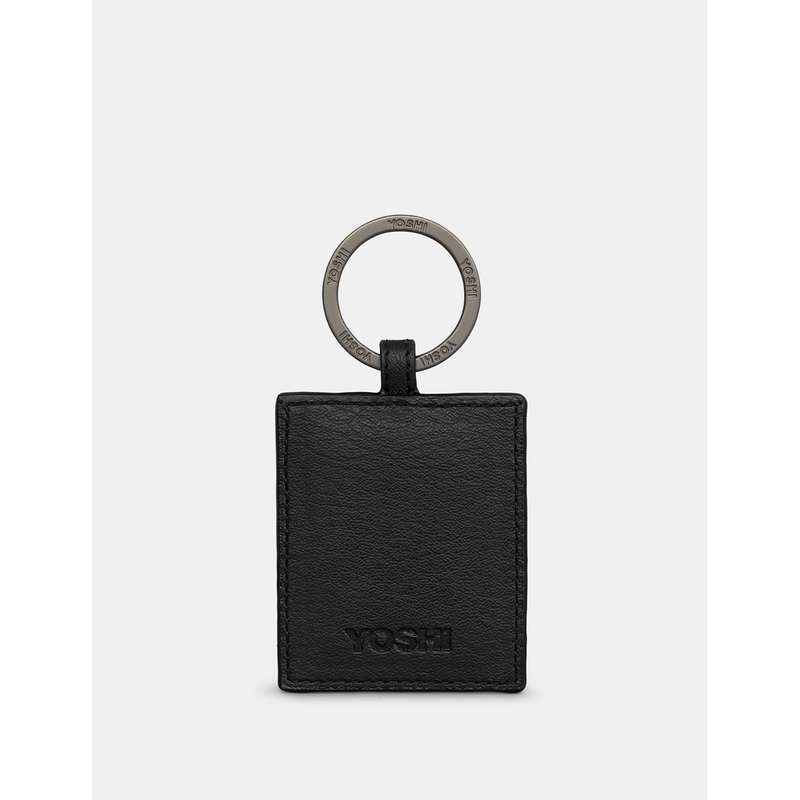 Yoshi Vegan Leather Bookworm Black Keyring