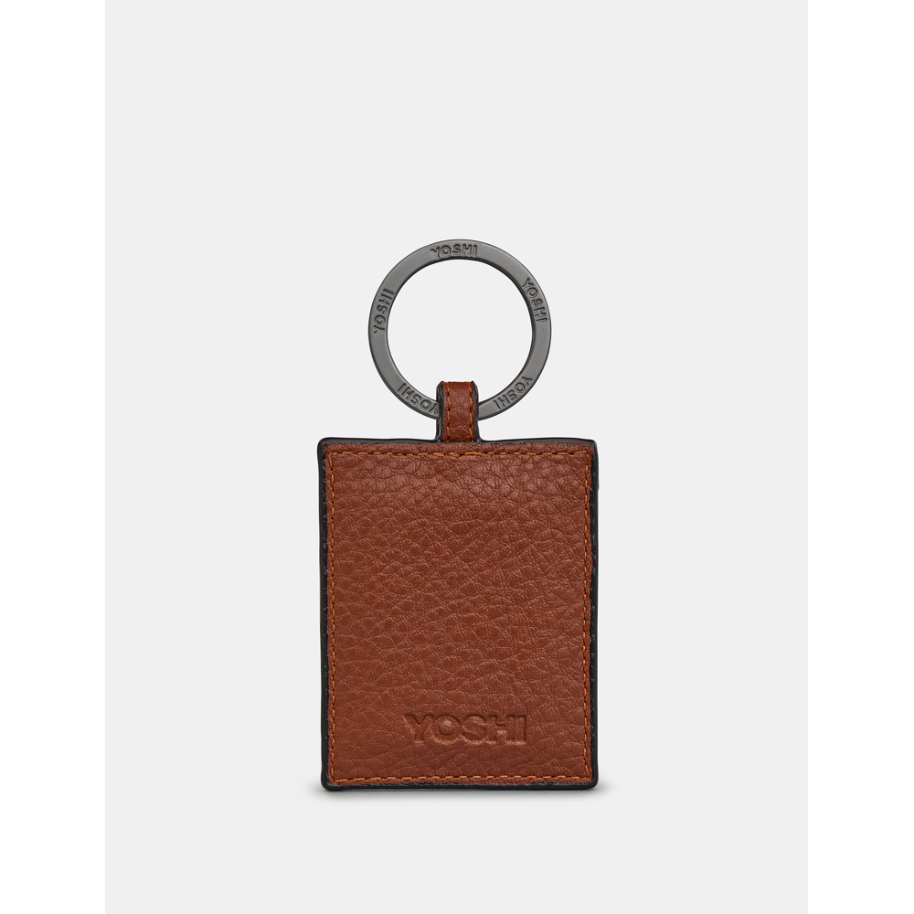 Yoshi Vegan Leather Bookworm Brown Keyring