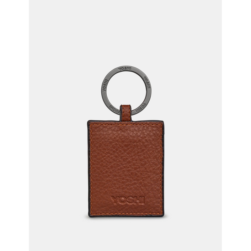 Yoshi Vegan Leather Bookworm Brown Keyring