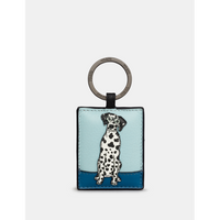 Yoshi Party Dogs Dalmation Leather Keyring