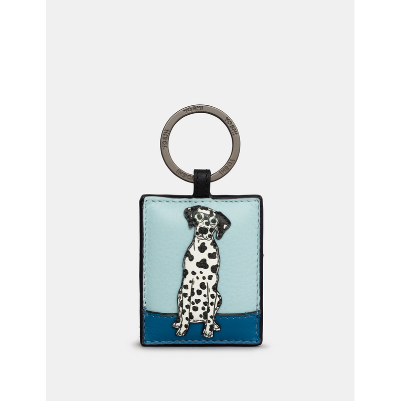 Yoshi Party Dogs Dalmation Leather Keyring