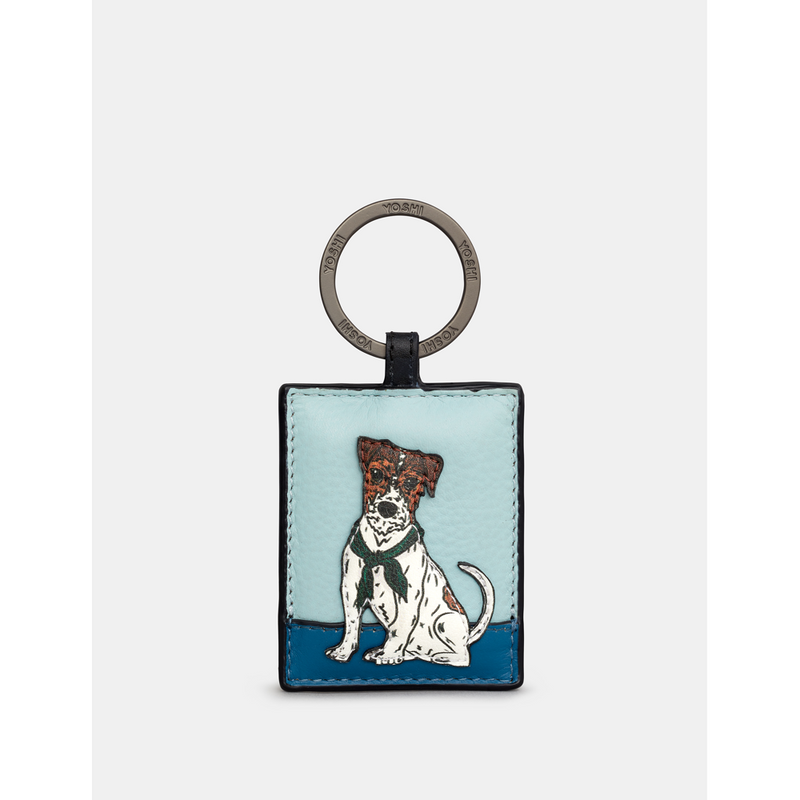 Yoshi Party Dogs Terrier Leather Keyring