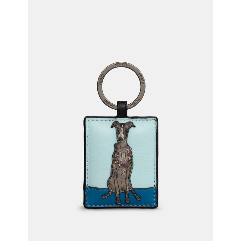 Yoshi Party Dogs Greyhound Leather Keyring