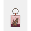 Yoshi Party Cats - Bengal - Brown Leather Keyring