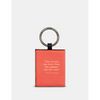 Yoshi Sherlock Holmes Book Cover Vegan Red Leather Keyring