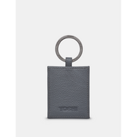 Yoshi Bronte Bookworm Library Grey Leather Keyring