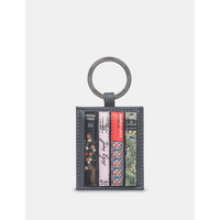 Yoshi Bronte Bookworm Library Grey Leather Keyring