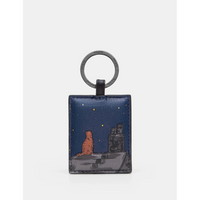 Yoshi Stargazing Cats Leather Keyring