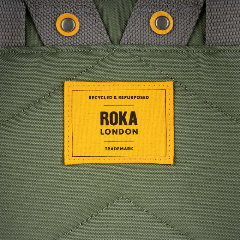 Roka Yellow Label Canfield B Recycled Canvas (Medium) Granite Bag