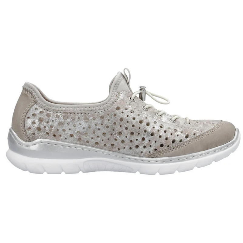 Rieker L32P6-90 (York) Ice Rose Metallic Shoes