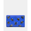 Yoshi Sweet Bees Flap Over Zip Around Leather Purse