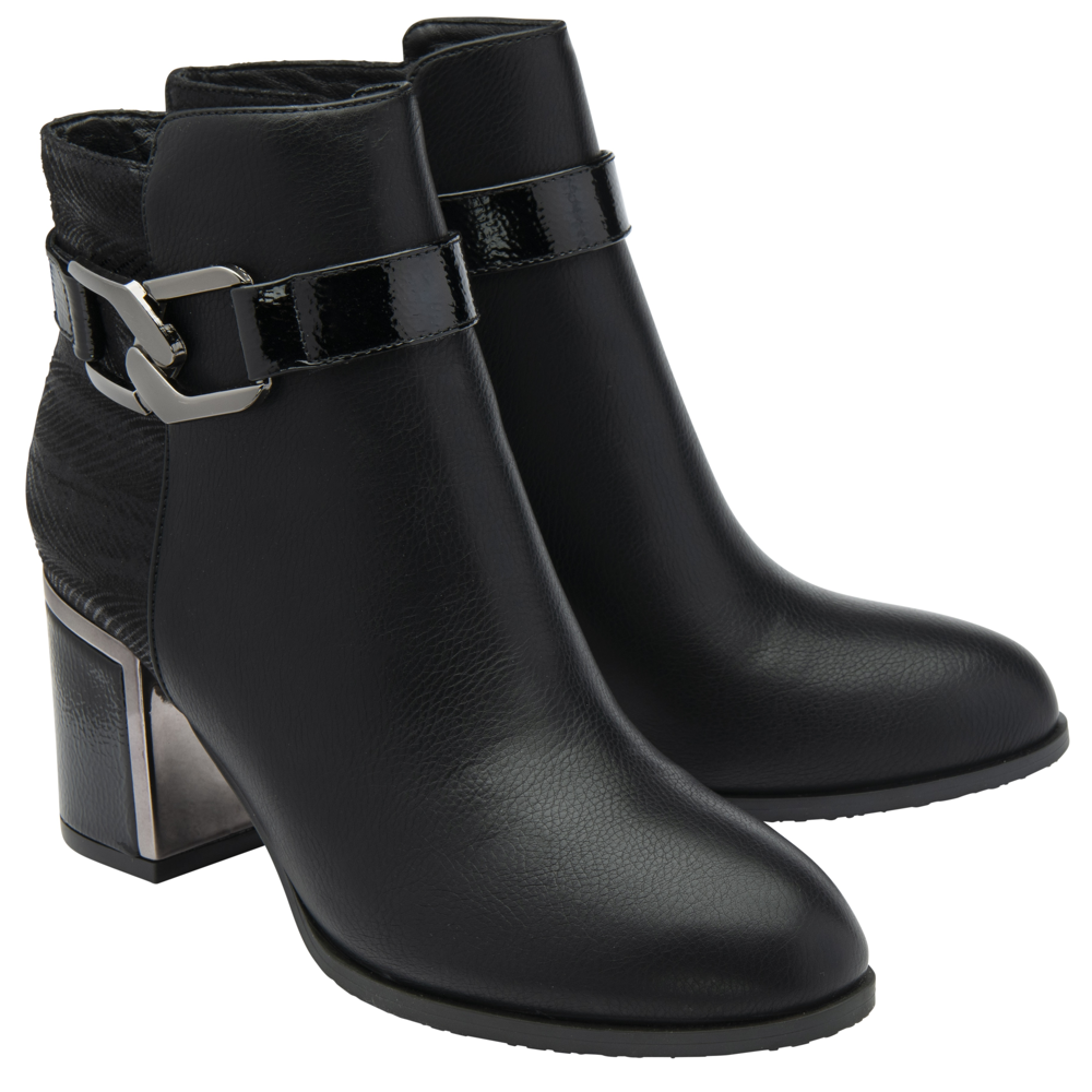 Lotus Adelaide Black Ankle Boots