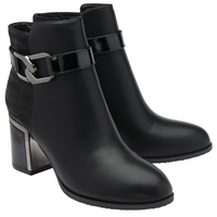 Lotus Adelaide Black Ankle Boots