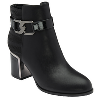 Lotus Adelaide Black Ankle Boots