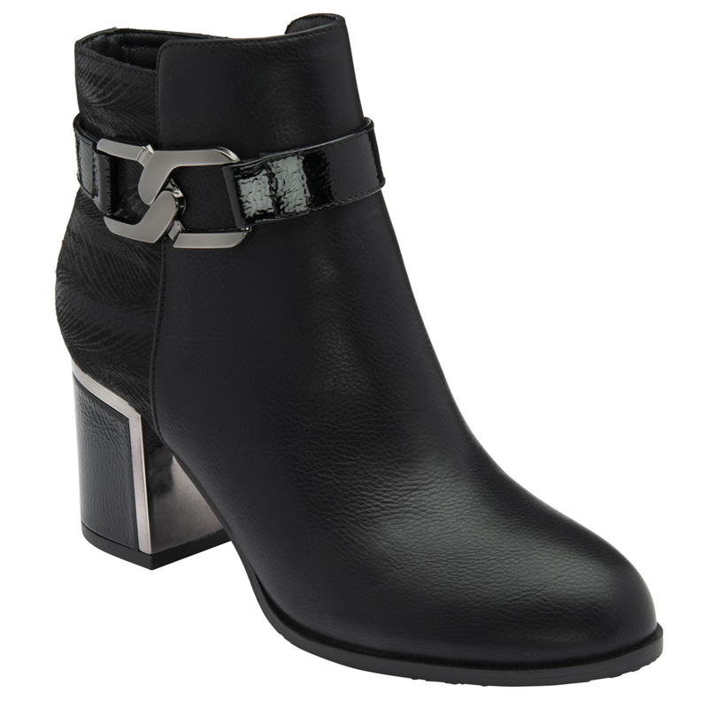 Lotus Adelaide Black Ankle Boots