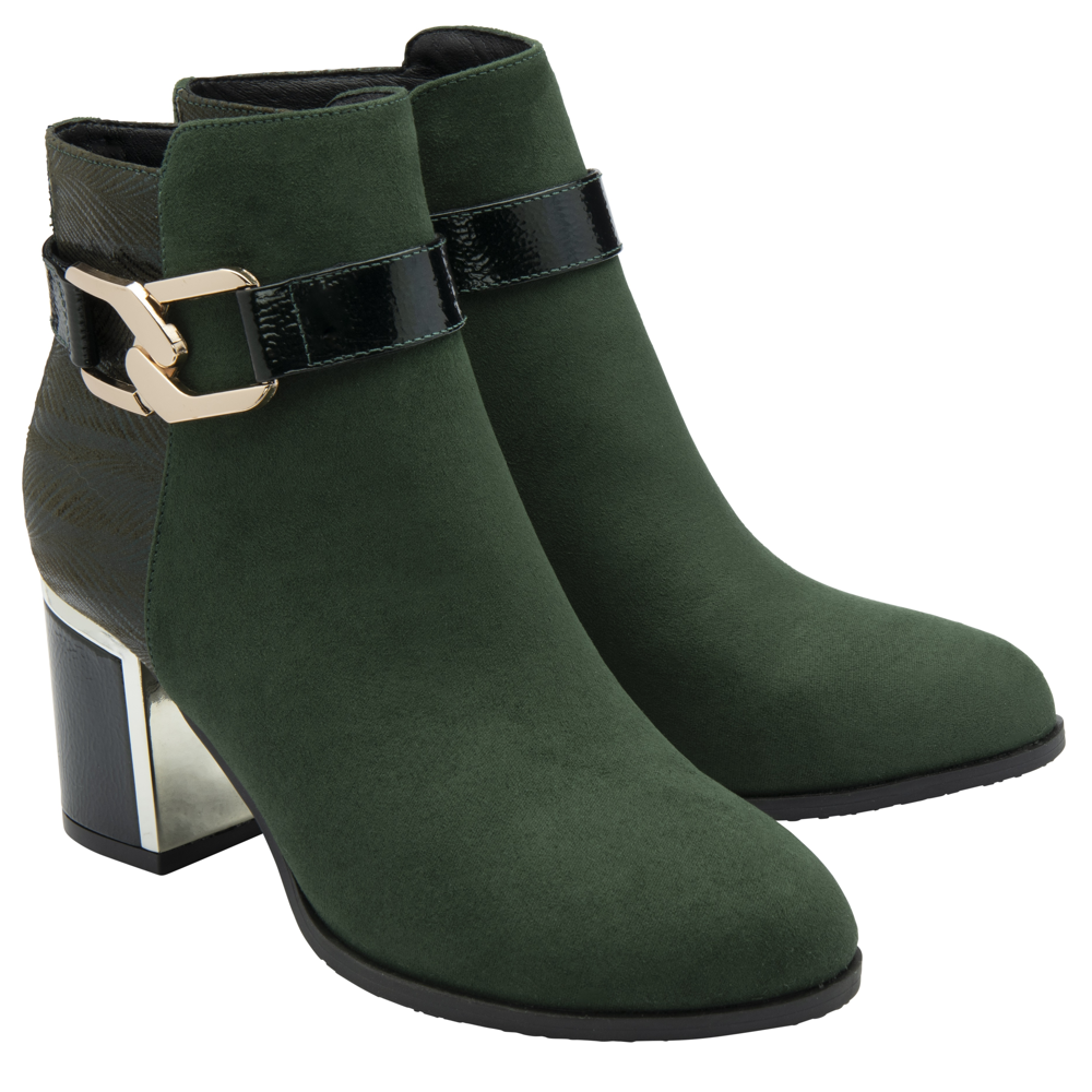 Lotus Adelaide Green Ankle Boots