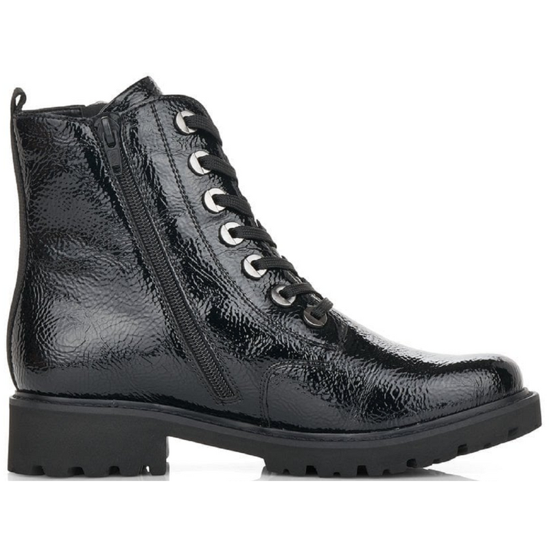 Remonte D8671-02 (Betty) Black Ankle Boots