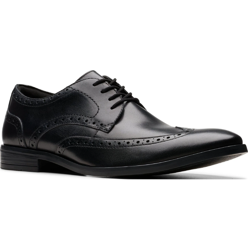 Clarks Brandon Limit Black Shoes