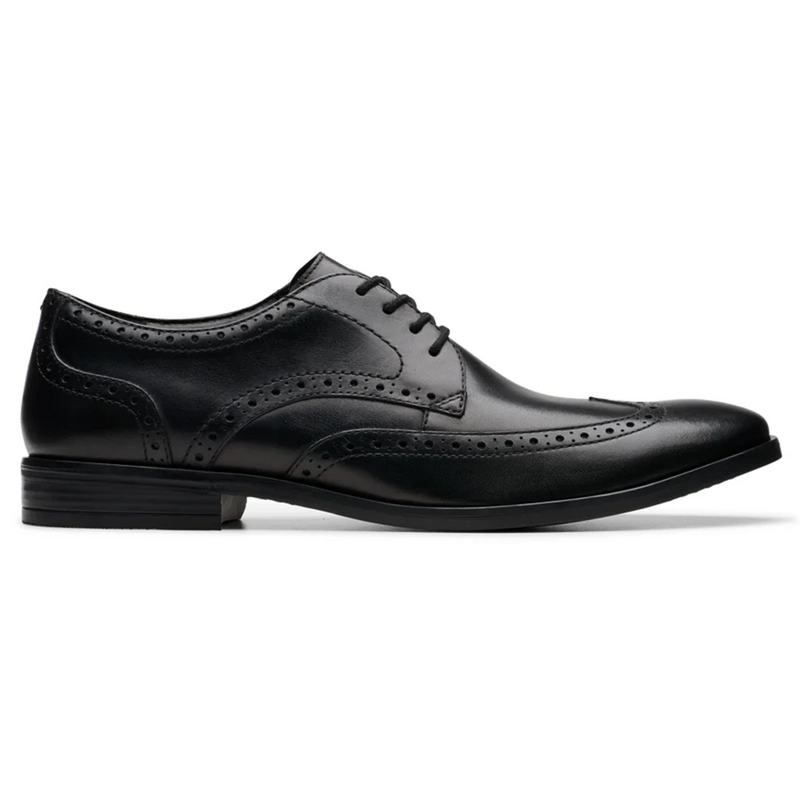 Clarks Brandon Limit Black Shoes