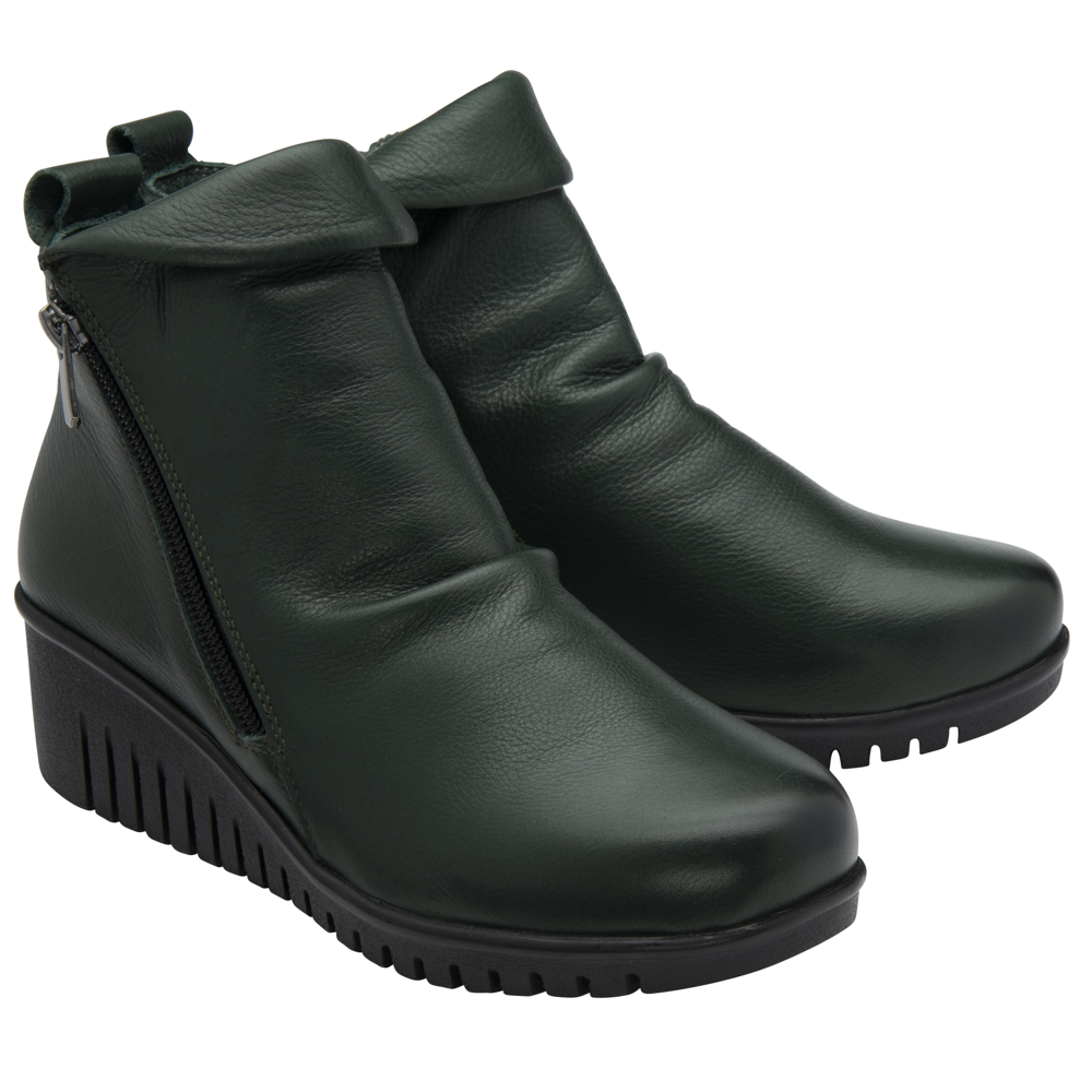 Lotus Cordelia Green Ankle Boots