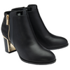 Lotus Danielle Black Ankle Boots