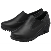 Lotus Delmar Black Leather Shoes