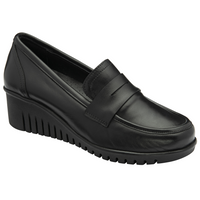 Lotus Detroit Black Leather Shoes