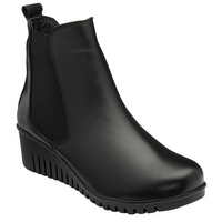 Lotus Dresden Black Ankle Boots