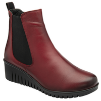 Lotus Dresden Red Ankle Boots