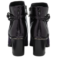 Lotus Ebony Purple Ankle Boots