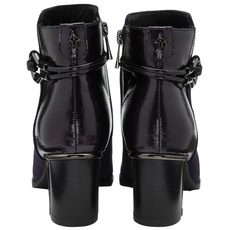 Lotus Ebony Purple Ankle Boots