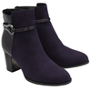 Lotus Ebony Purple Ankle Boots