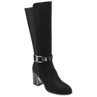 Lotus Elsa Black Long Boots