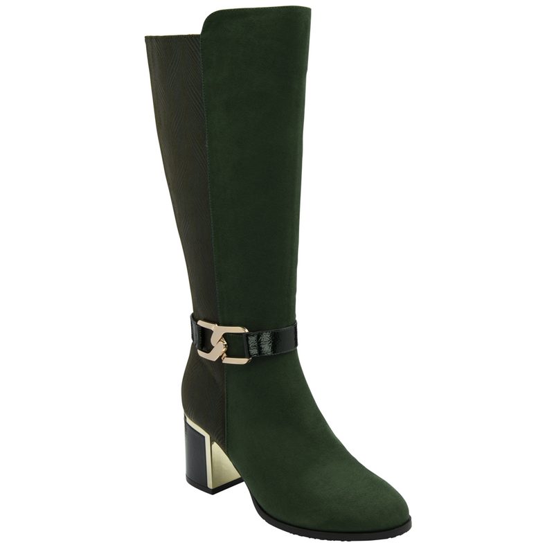 Lotus Elsa Green Long Boots