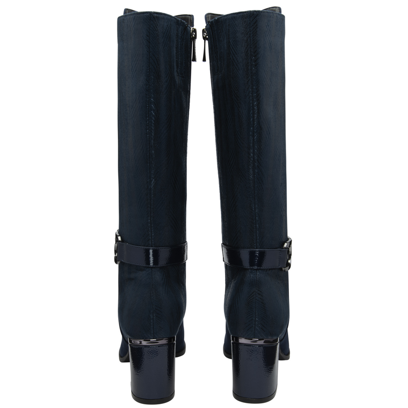 Lotus Elsa Navy Long Boots