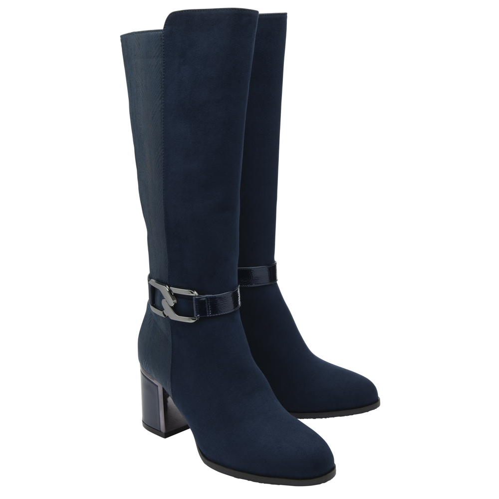 Lotus Elsa Navy Long Boots