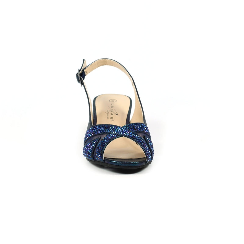Lunar Emmerline Elegance Wedge Blue Sandals – David Spruce